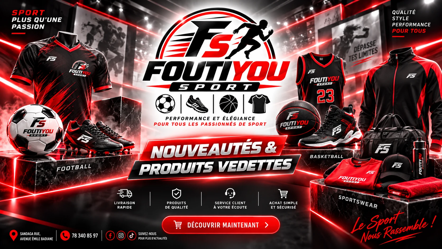 Nouveautés Foutiyou Sport